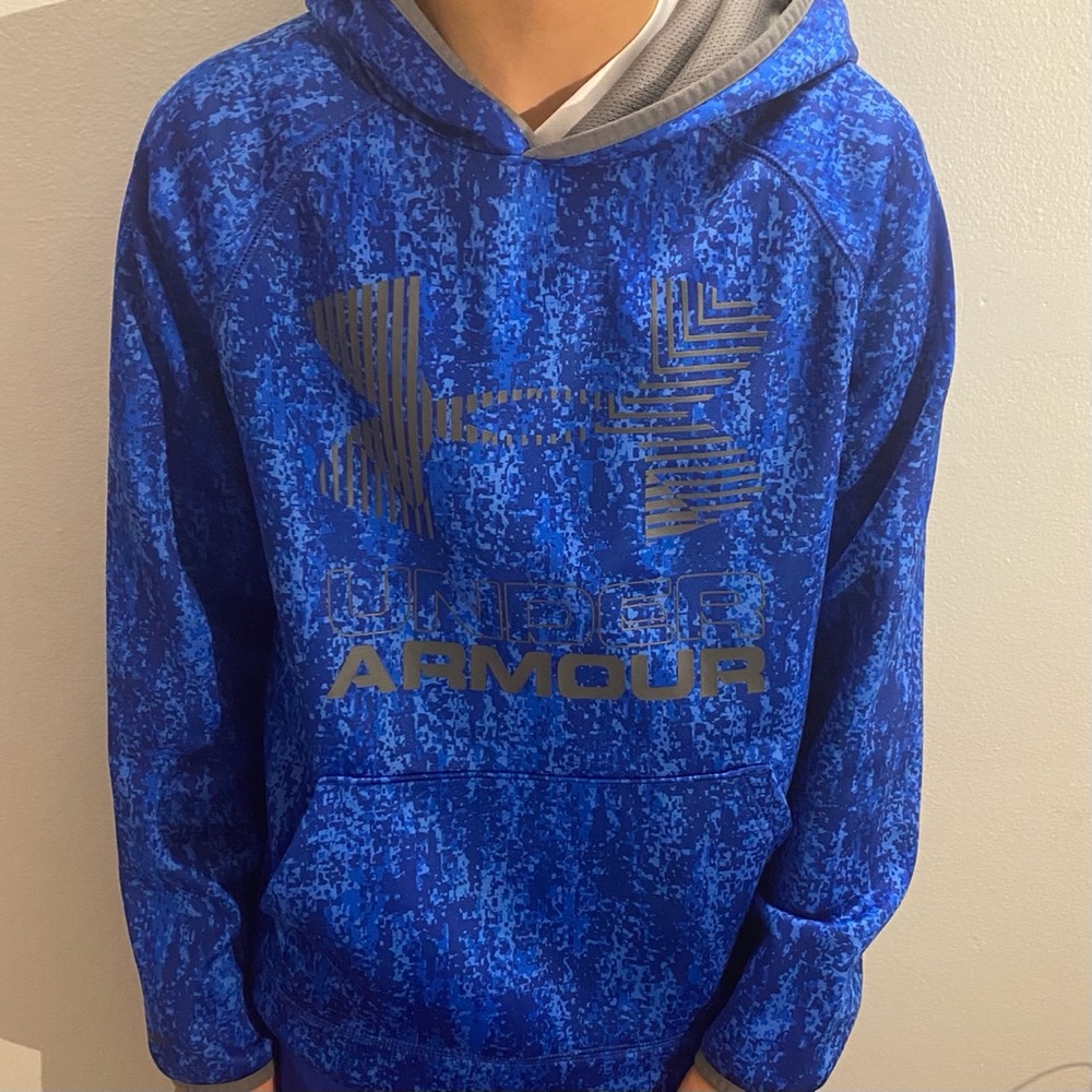 Boys Under Armor Blue Camo Sweatshirt